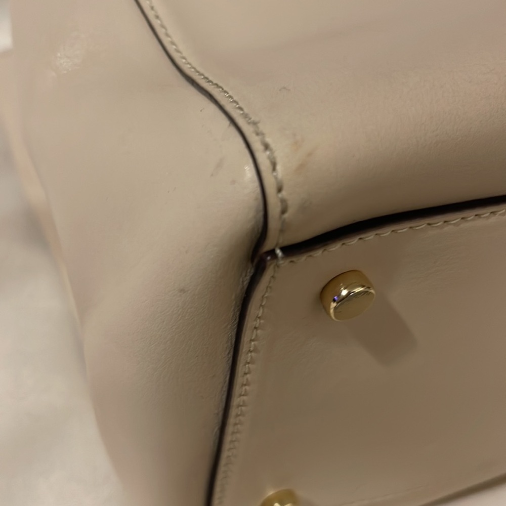 Kate Spade Laurel Magnolia Park Cream Satchel Crossbody Detachable Strap - Picture 10 of 16